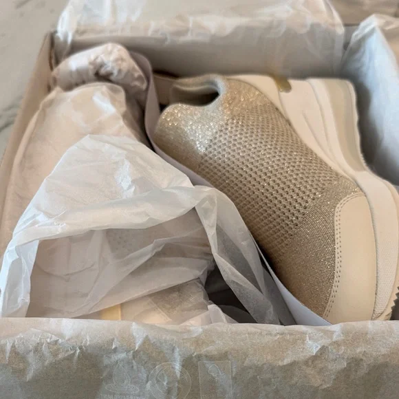 Michael Kors Women's Champagne Slip-On Sneakers - Picture 6 of 6